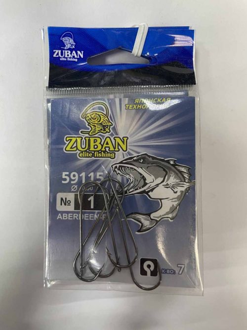 Крючки ZUBAN Elite fishing ABERDEEN-R 59115 №1. (минимальный заказ 10шт) (Арт. RS47105)