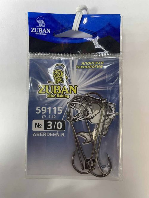 Крючки ZUBAN Elite fishing ABERDEEN-R 59115 №3 0. (минимальный заказ 10шт) (Арт. RS47112)