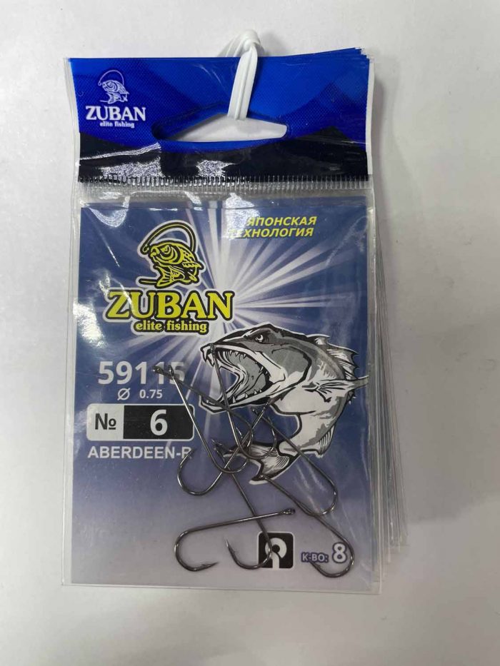 Крючки ZUBAN Elite fishing ABERDEEN-R 59115 №5. (минимальный заказ 10шт) (Арт. RS47107)