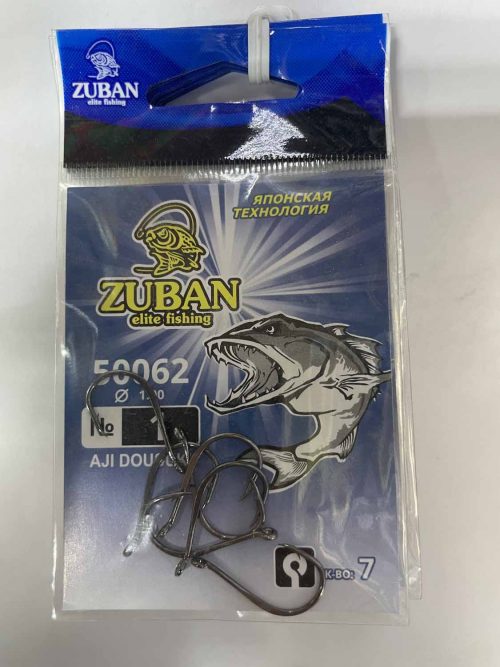 Крючки ZUBAN Elite fishing AJI DOUSUKI 50062 №1. (минимальный заказ 10шт) (Арт. RS47171)