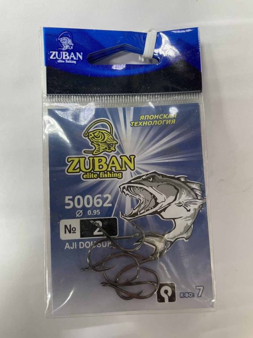 Крючки ZUBAN Elite fishing AJI DOUSUKI 50062 №2. (минимальный заказ 10шт) (Арт. RS47173)