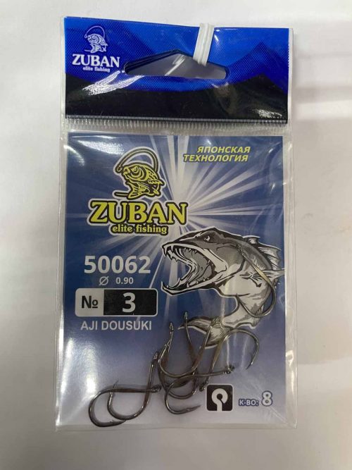 Крючки ZUBAN Elite fishing AJI DOUSUKI 50062 №3. (минимальный заказ 10шт) (Арт. RS47174)
