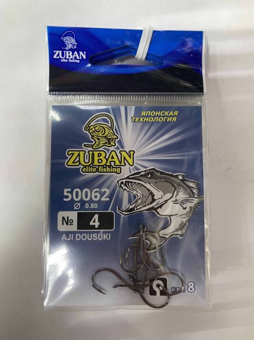 Крючки ZUBAN Elite fishing AJI DOUSUKI 50062 №4. (минимальный заказ 10шт) (Арт. RS47176)