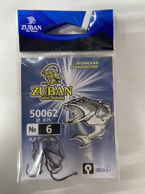 Крючки ZUBAN Elite fishing AJI DOUSUKI 50062 №6. (минимальный заказ 10шт) (Арт. RS47175)