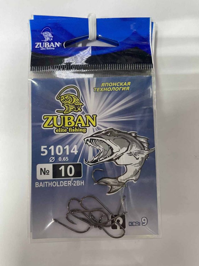 Крючки ZUBAN Elite fishing BAITHOLDER-2BN 50100 №10. (минимальный заказ 10шт) (Арт. RS47170)