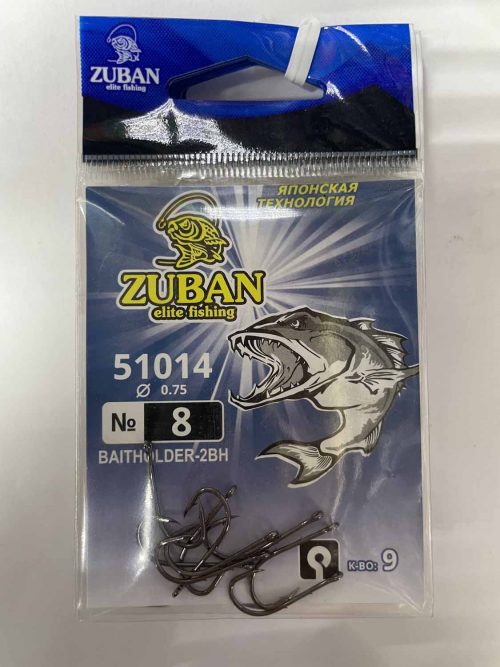 Крючки ZUBAN Elite fishing BAITHOLDER-2BN 50100 №8. (минимальный заказ 10шт) (Арт. RS47168)