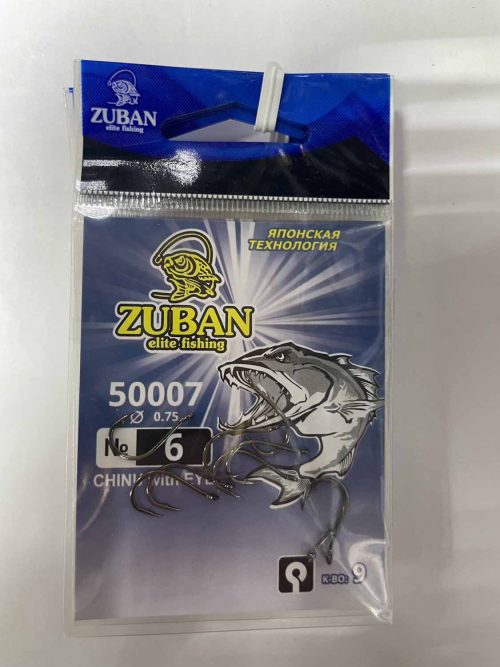 Крючки ZUBAN Elite fishing CHINU with EYE 50007 №6. (минимальный заказ 10шт) (Арт. RS47191)