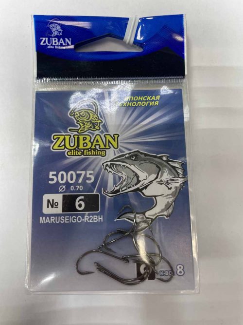 Крючки ZUBAN Elite fishing MARUSEIGO-R2BH 50075 №6. (минимальный заказ 10шт) (Арт. RS47086)