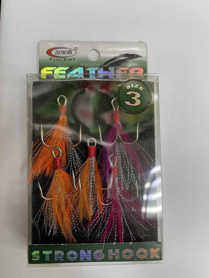 Крючок с перьями FEATHER STRONG HOOC ДОЮЙ №3 (Арт. RS4980)