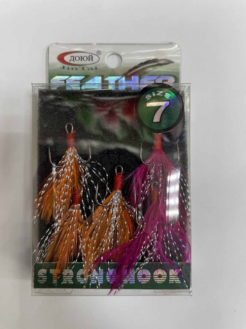 Крючок с перьями FEATHER STRONG HOOC ДОЮЙ №7 (Арт. RS4983)