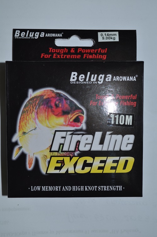 Леска BELUGA FIRE LINE EXCEED плетёнка+леска 110m размеры внутри. (Арт. RS5381)