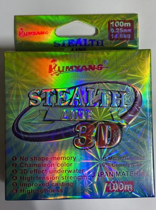 Леска STEALTH 3D 100m.Минимальный заказ 10 штук .Размеры внутри.KM (Арт. RS5094)