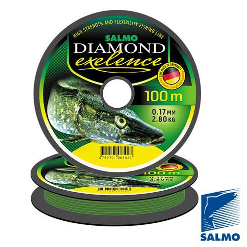 Леска монофильная Salmo Diamond EXELENCE 100m Цена за 10 штук.Размеры внутри. (Арт. RS5262)