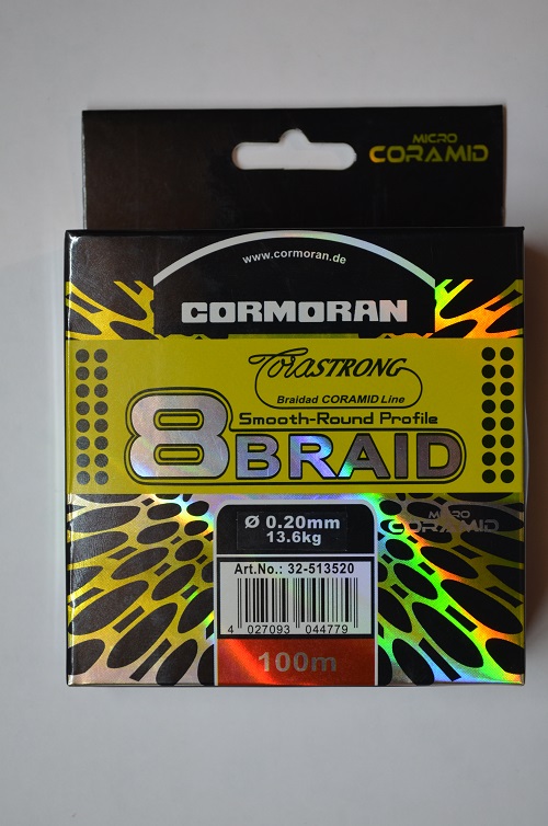 Леска плетёная CORMORAN 8 BRAID SMOOTH-ROUND-PROFILE 100m.Размеры внутри.JT (Арт. RS5343)