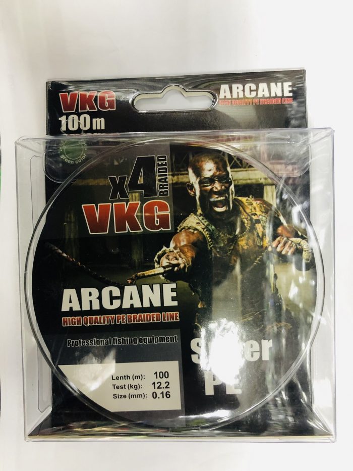 Леска плетёная VKG ARCANE X4 100m.Размеры внутри. (Арт. RS5359)