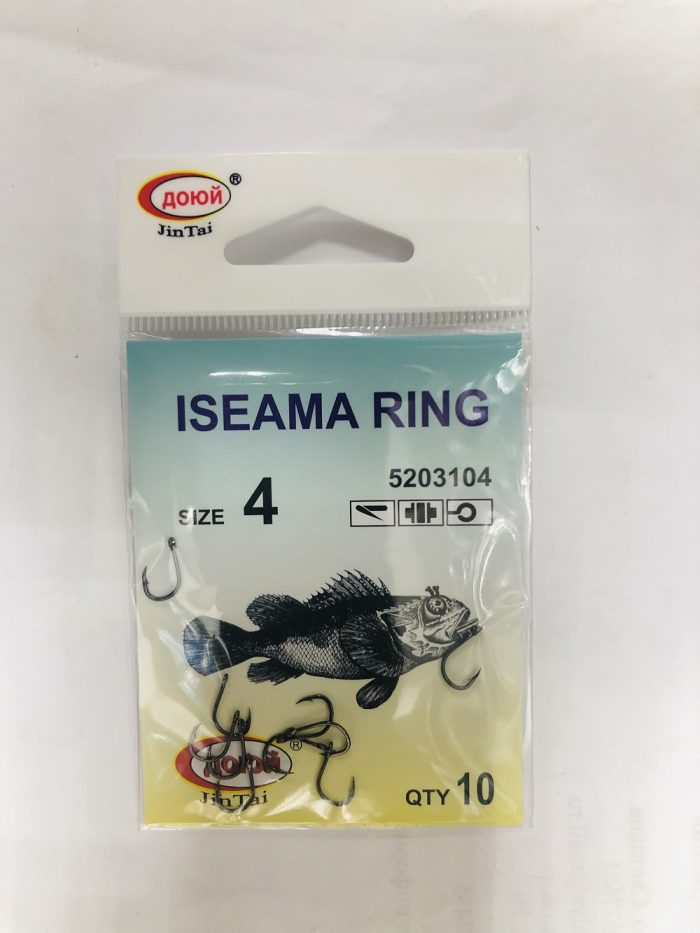 КРЮЧКИ ДОЮЙ ISEAMA RING #4, 10 ШТ.Минимальный заказ 10 пачек. (Арт. RS4136)