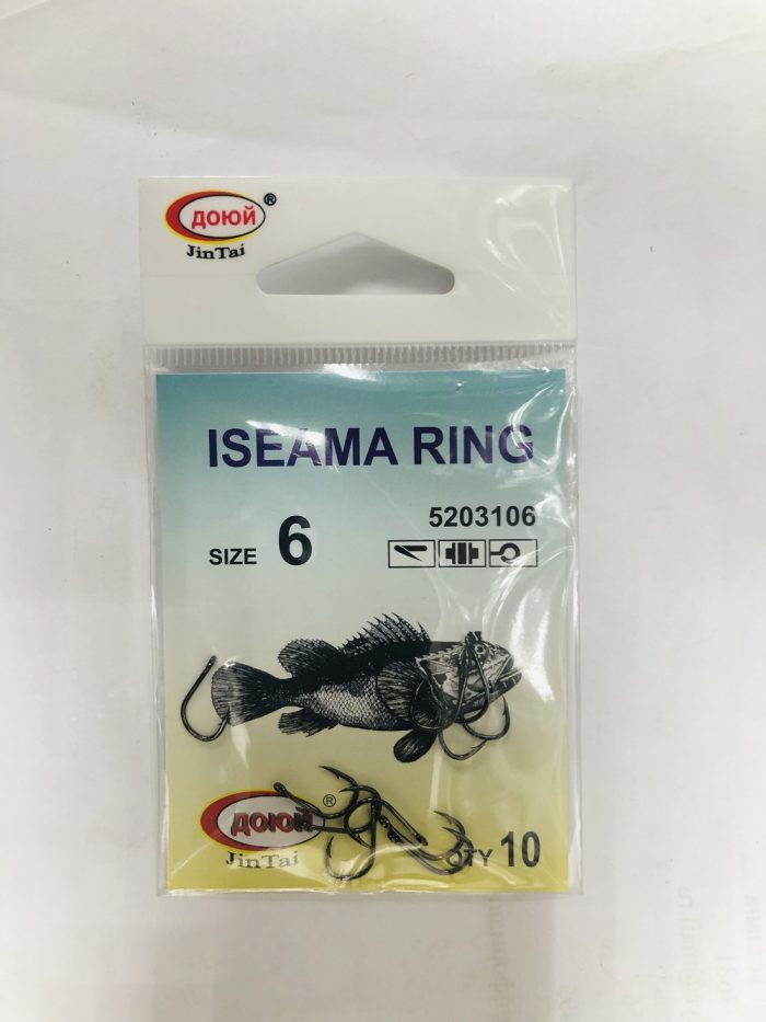 КРЮЧКИ ДОЮЙ ISEAMA RING #6, 10 ШТ.Минимальный заказ 10 пачек. (Арт. RS4138)