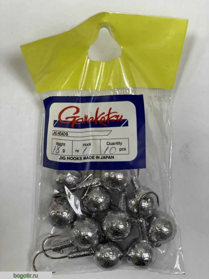 Джиг головки Gamakatsu JIG HOOKS MADE IN JAPAN. (вес 18g, крючок 1, количество 10 штук) o.s.p (Арт. RS45655)