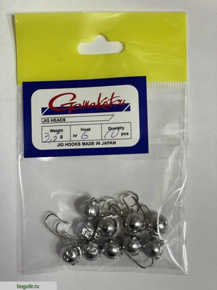 Джиг головки Gamakatsu JIG HOOKS MADE IN JAPAN. (вес 3.5g, крючок 6, количество 10 штук) o.s.p (Арт. RS45626)