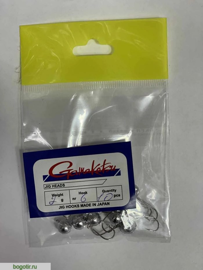 Джиг головки Gamakatsu JIG HOOKS MADE IN JAPAN. (вес 7g, крючок 6, количество 10 штук) o.s.p (Арт. RS45640)