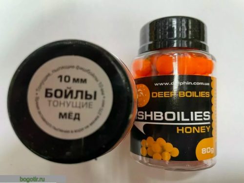 Бойлы тонущие МЁД FISHBOILIES 80g 10mm.LN (Арт. RS45899)