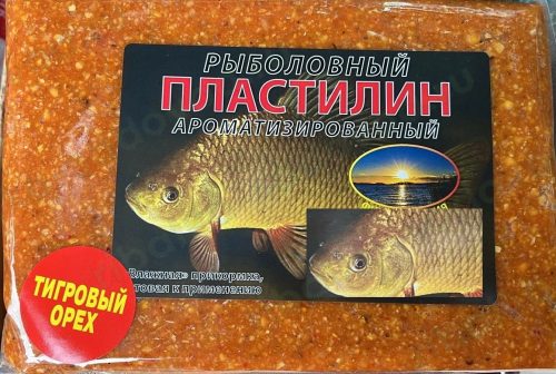 Рыболовный пластилин Фиш Гармония ароматизированный 1000 грамм, вкус тигровый орех (Арт-1260)