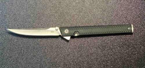 Нож складной черный рельеф М-390 (Арт. RS1240)