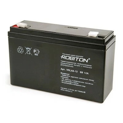 АККУМУЛЯТОР ROBITON 6В 12А (Арт. RS29077)