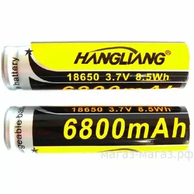 Аккумуляторы 3.7v 18650 HANGLING кол-во в упаковке 50шт. (Арт. RS29114)