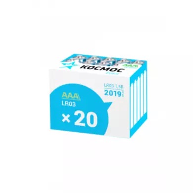 БАТАРЕЙКА ALKALINE КОСМОС ААА LR3 20ШТ. (Арт. RS29043)
