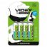 БАТАРЕЙКИ ALKALINE AA (4BL) VIDEX LR6 (4 ШТ.) (Арт. RS28932)