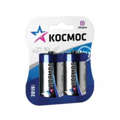 БАТАРЕЙКИ ALKALINE D КОСМОС LR20 (2 ШТ.) (Арт. RS29015)