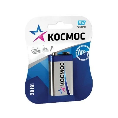 БАТАРЕЙКИ ALKALINE V9 КОСМОС LR9 (1 ШТ.) (Арт. RS28969)