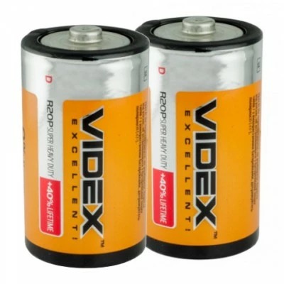 БАТАРЕЙКИ D (2SH) VIDEX R20 (24 ШТ.) (Арт. RS29083)