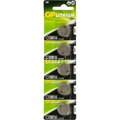 БАТАРЕЙКИ ЛИТИЕВАЯ GP CR2016 (5 ШТ.) (Арт. RS28985)
