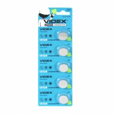 БАТАРЕЙКИ ЛИТИЕВАЯ VIDEX CR1620 (Арт. RS29005)