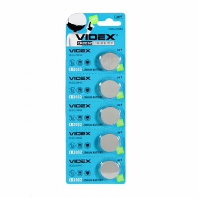 БАТАРЕЙКИ ЛИТИЕВАЯ VIDEX CR2032 (5 ШТ.) (Арт. RS28994)