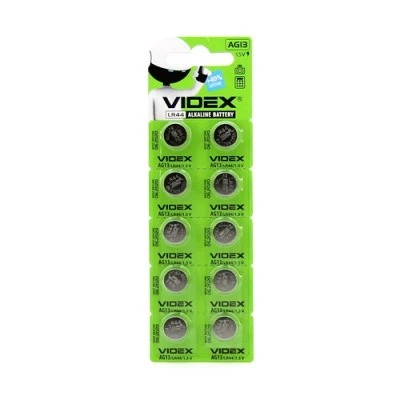 БАТАРЕЙКИ VIDEX AG13 (10 ШТ.) (Арт. RS28960)
