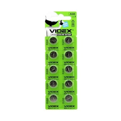 БАТАРЕЙКИ VIDEX AG8 (10 ШТ.) (Арт. RS28967)