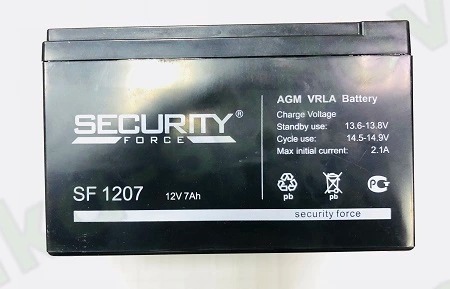 Батарея аккумулятор SECURITY 12V-7A (Арт. RS29092)