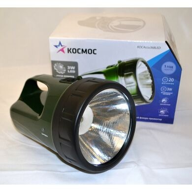 Фонарь аккумуляторный арт Космос 368 питание 220v (Арт. RS28734)