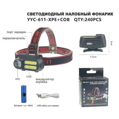 Фонарь на лобный 611 (Арт. RS862)