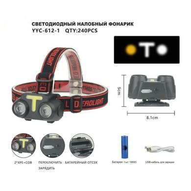 Фонарь на лобный 612 (832) (Арт. RS863)