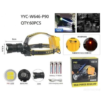 Фонарь на лобный W646-90 (Арт. RS1010)