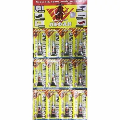 Супер клей ЛЕФАН 12 штук. (Арт. RS25744)